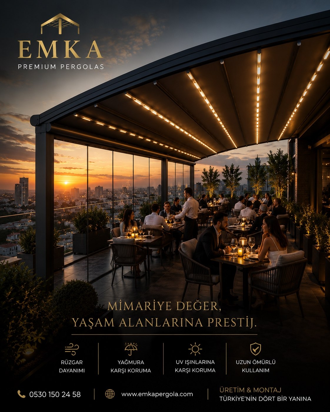 EMKA lüks pergola